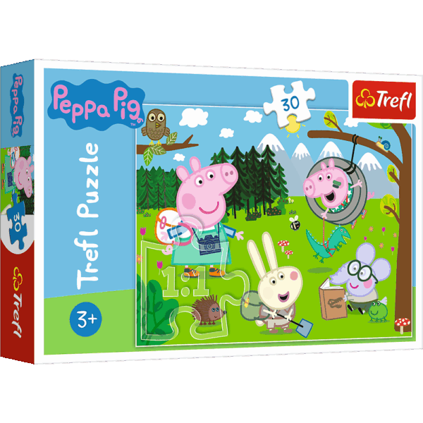 TREFL Puzzle 30 LEŚNA WYPRAWA /Świnka Peppa 18245