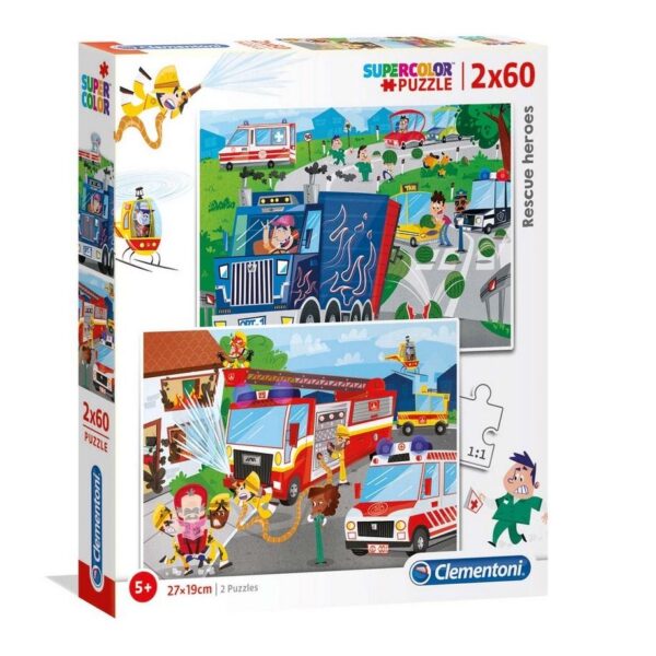 Clementoni Puzzle Rescue Heroes 2x60 elementów 21602