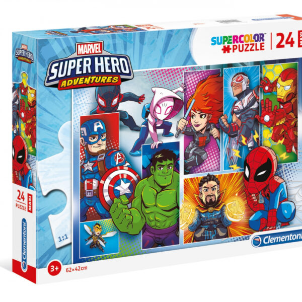 Clementoni puzzle maxi 24 Superhero 24208