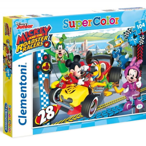 Clementoni Puzzle 104 Mickey i Raźni Rajdowcy 27984