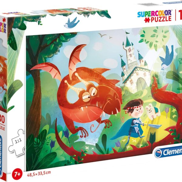Puzzle Clementoni 180 elementów The Dragon and The Knight 29209